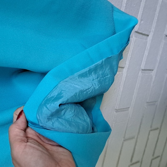 J. Crew Blue Sleeveless Lined Pleated Dress. Size 8 NWOT - Picture 8 of 11